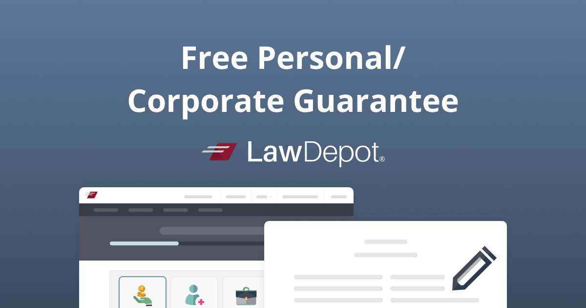 Free Personal & Corporate Guarantee Form (UK) | LawDepot